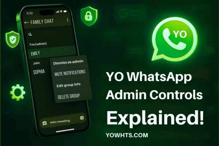 YO WhatsAPP admin control features