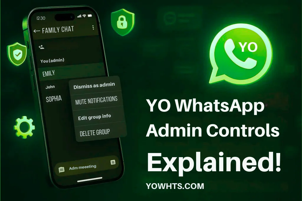 YO WhatsAPP admin control features