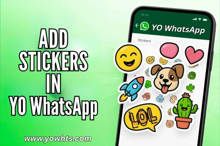 YO WhatsAPP stickers feature